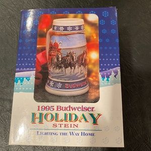 HOLIDAY SALE - GREAT GIFT! Budweiser Vintage Stein, 1995